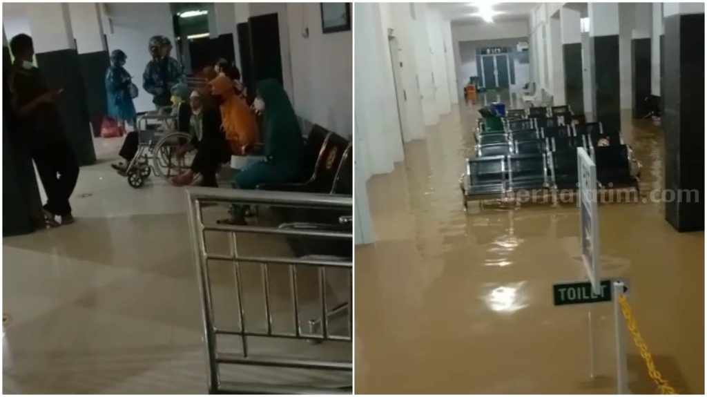 Banjir Trenggalek Rendam RSUD Soedomo, Pasien Dievakuasi, Layanan Diliburkan