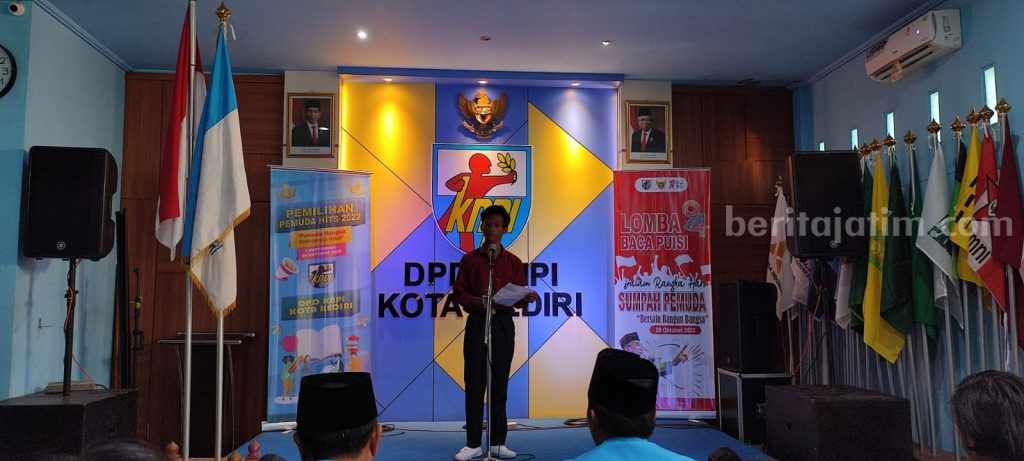 KNPI Kota Kediri Gelar Lomba Baca Puisi Hari Sumpah Pemuda