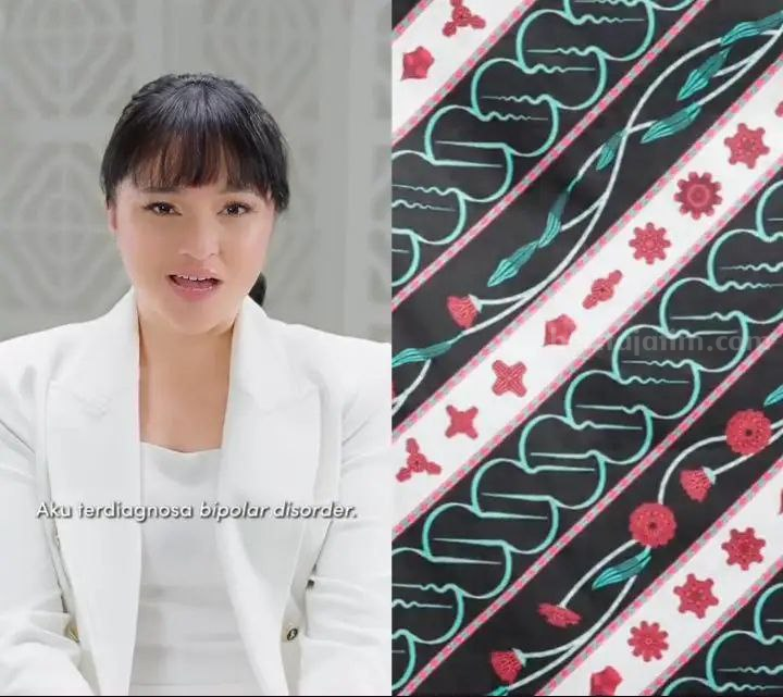 Hari Kesehatan Mental Sedunia, Marshanda Tunjukkan Isi Pikiran Seorang Bipolar Disorder Lewat Desain Batik