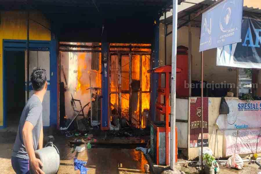 Pasar Simo Kendal Ngawi Terbakar, Sejumlah Kios Sembako Ludes