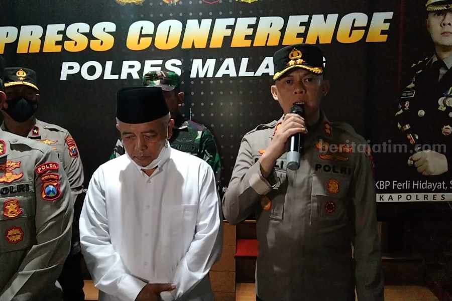 Kapolres Malang Sampaikan Duka Cita, Segera Evaluasi Pengamanan Pertandingan