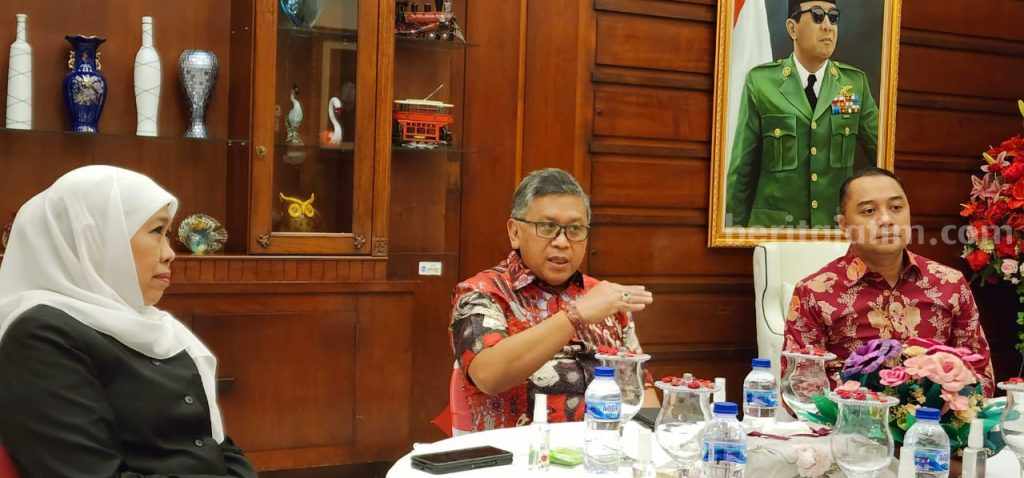Sekjen PDIP Hasto Gelar Pertemuan Tertutup dengan Khofifah dan Eri Cahyadi, Ada Apa?