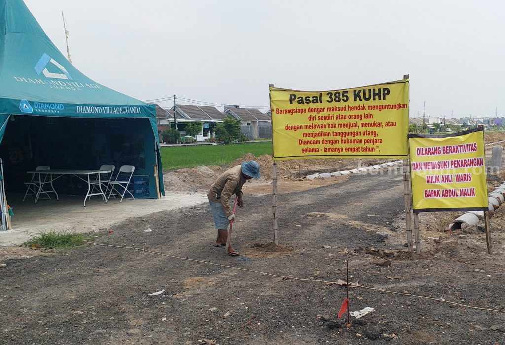 Soal Aksi Tunggal Pemilik Sawah di Damarsih, Begini Tanggapan Pengembang Diamond Village Juanda
