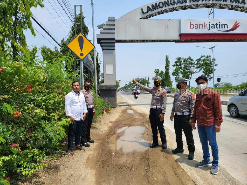 Satlantas Polres Lamongan Kaji Jalan Rawan Laka dan Rekayasa Jalan