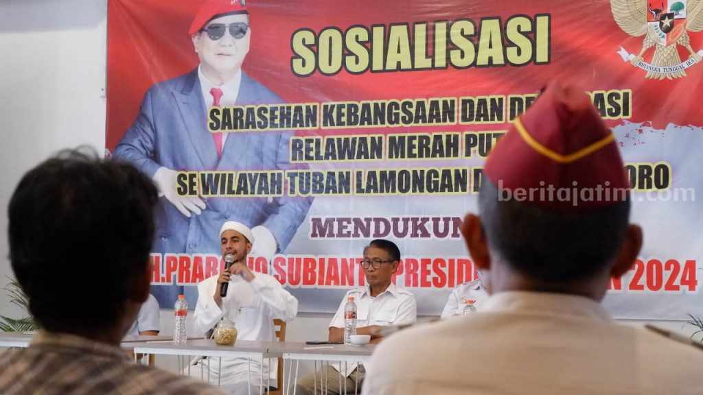 Relawan Merah Putih Zona Ronggolawe Dukung Prabowo Capres 2024