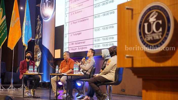 UC Surabaya Ajak Mahasiswa Jadi Agen untuk Tularkan Budaya Tertib Lalu Lintas