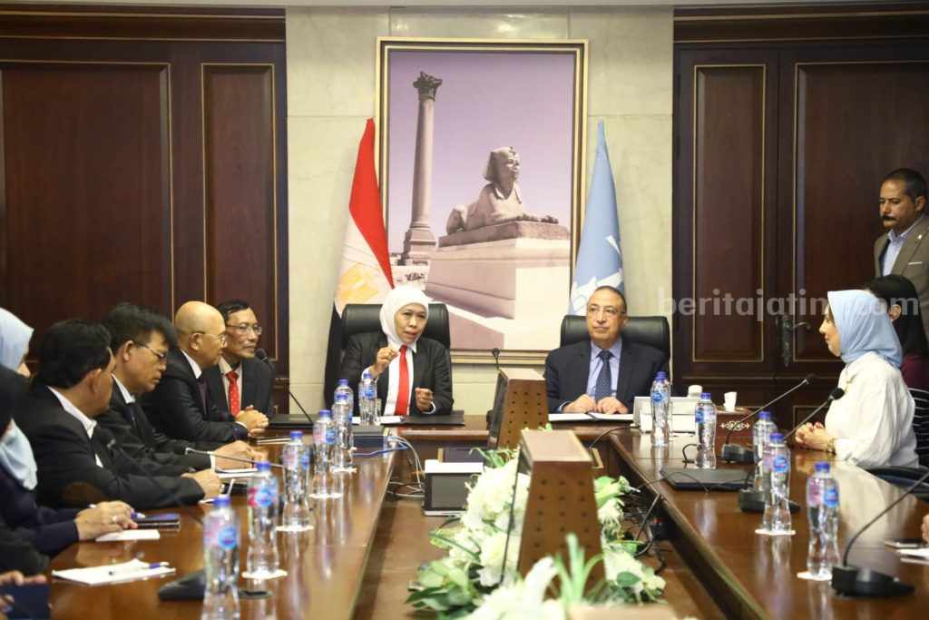 Khofifah dan Gubernur Alexandria Kerja Sama Perdagangan-Investasi, Pendidikan dan Pariwisata