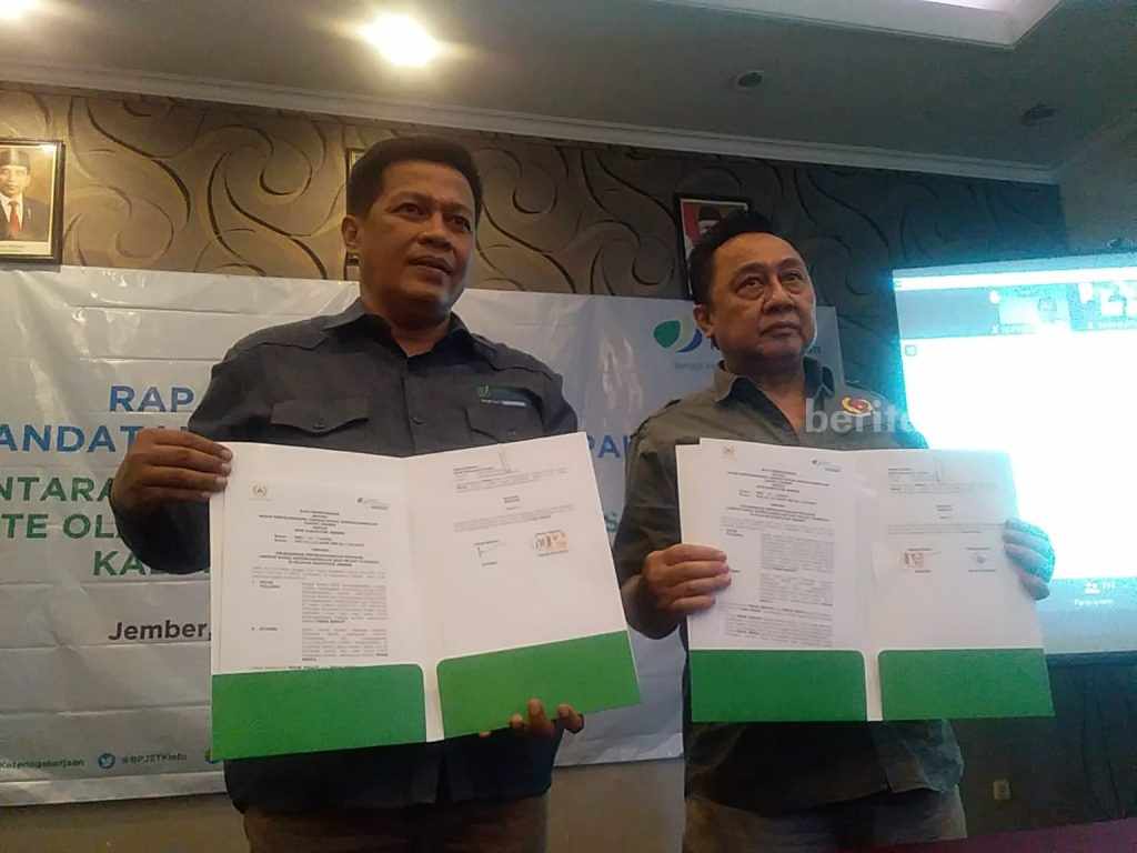 KONI dan BPJS Ketenagakerjaan Jember Sepakati Kerja Sama Perlindungan Atlet