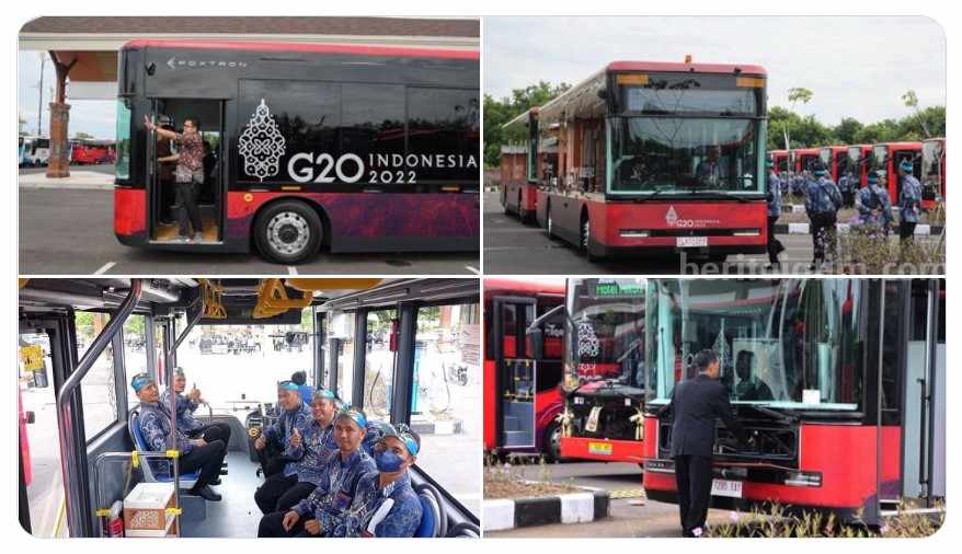 Bus Listrik Karya Anak Bangsa Digunakan pada KTT G20