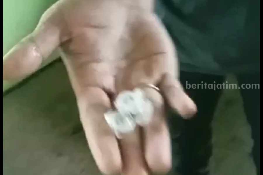Wonosalam Jombang Dilanda Hujan Es