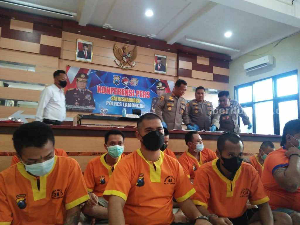 Sat-Set! Polres Lamongan Tangkap 27 Pengedar Narkoba