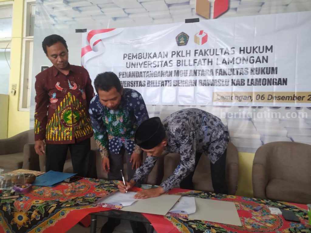 Perkuat Sinergitas, Bawaslu Lamongan Gandeng Fakultas Hukum Billfath