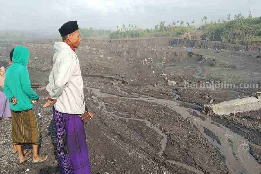 Ditutup, Jalur Tambang Pasir Curah Kobokan Lumajang Masih Berbahaya