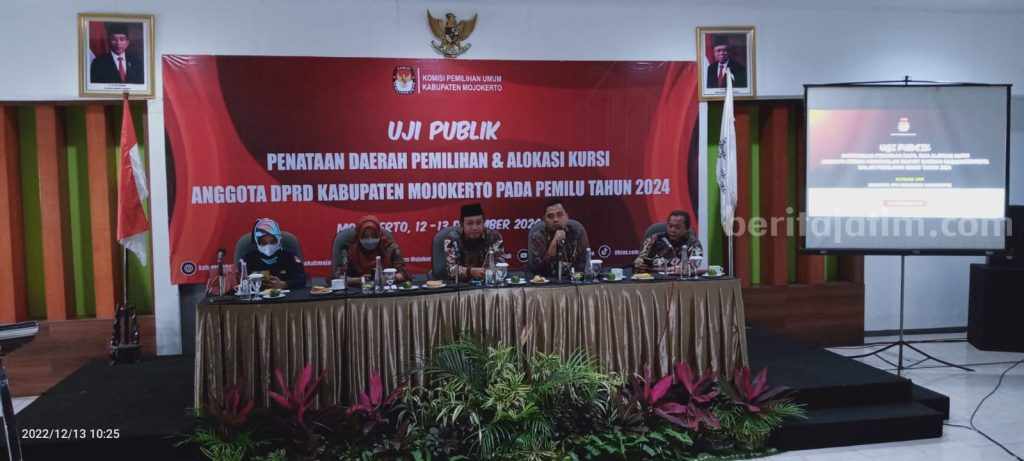 KPU Kabupaten Mojokerto Gelar Uji Publik, Ini Hasilnya