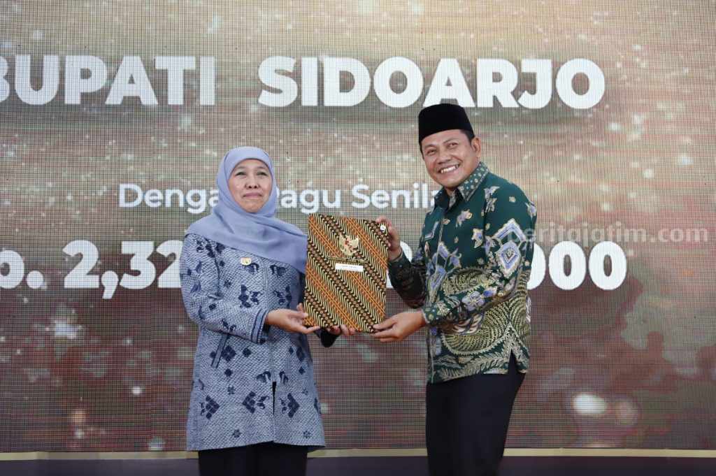 Sidoarjo Raih Penghargaan Penyalur KUR Terbaik Peringkat I se-Jatim
