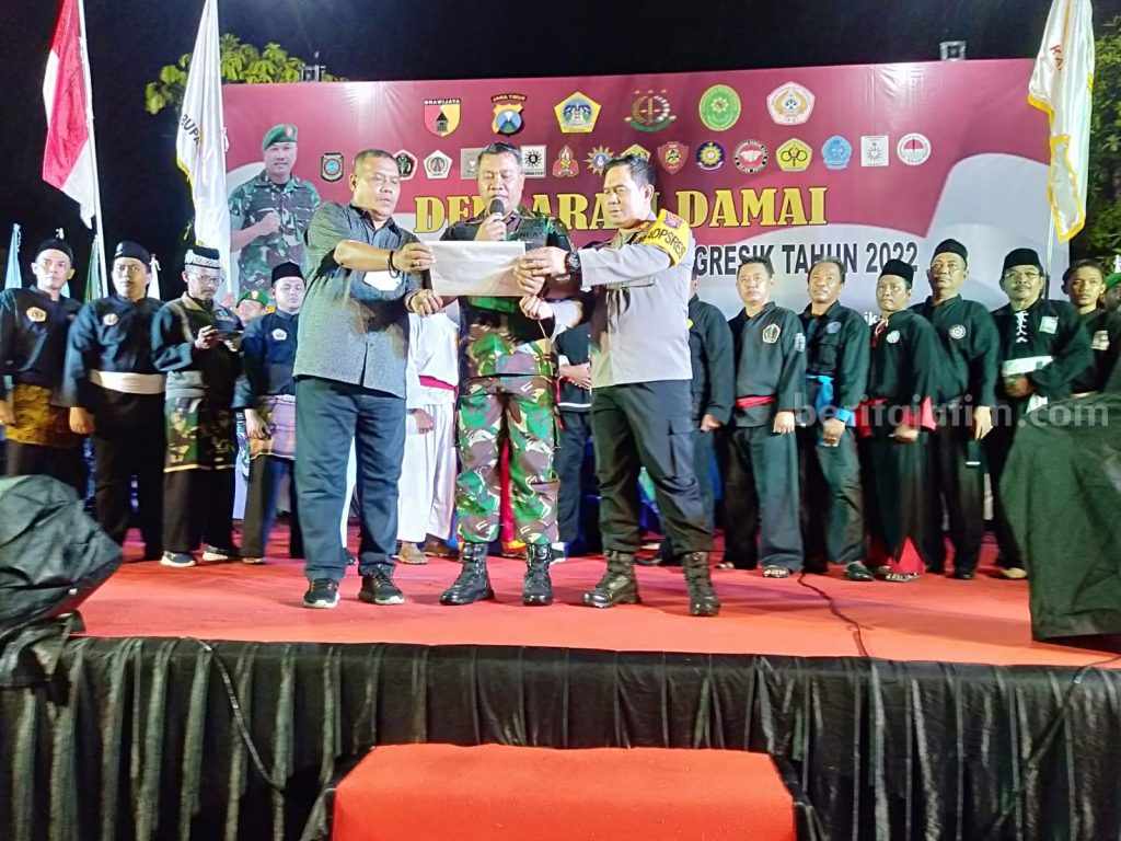 18 Perguruan Silat se-Kabupaten Gresik Gelar Deklarasi Damai