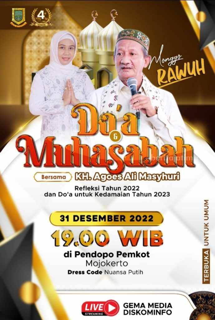 Sambut Tahun Baru 2023, Wali Kota Mojokerto Ajak Masyarakat Datang ke Pengajian Akbar