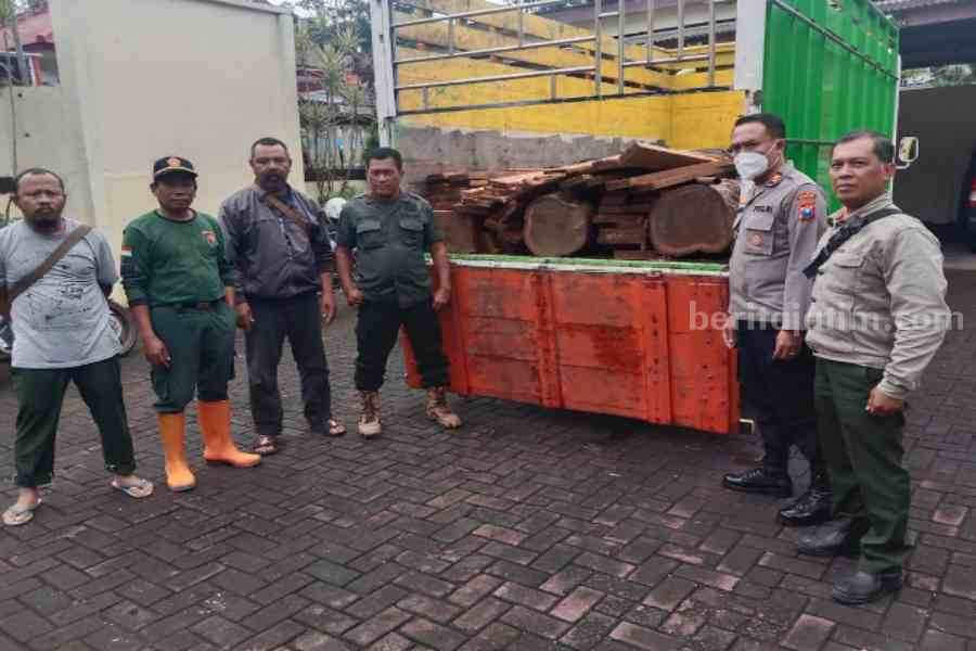 Polsek Gedangan dan Perhutani Malang Gagalkan Upaya Ilegal Logging