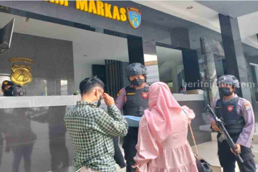 Penjagaan di Mapolrestabes Surabaya Diperketat