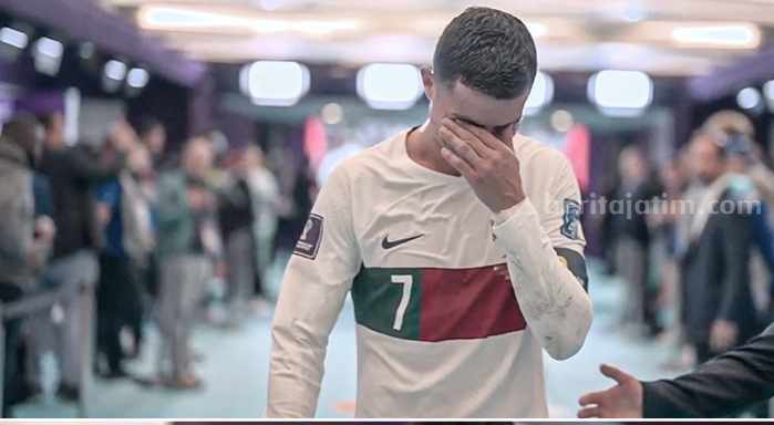 Portugal Terdepak dari Piala Dunia 2022, Cristiano Ronaldo Menangis