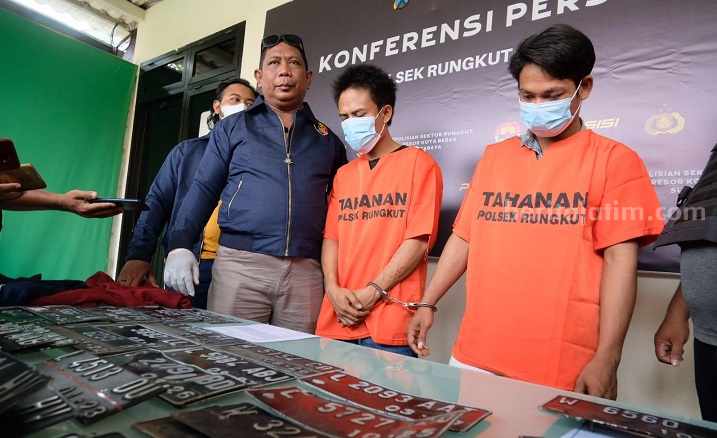 Polsek Rungkut Bongkar Komplotan Curanmor di Surabaya, Setahun Sikat 35 Motor