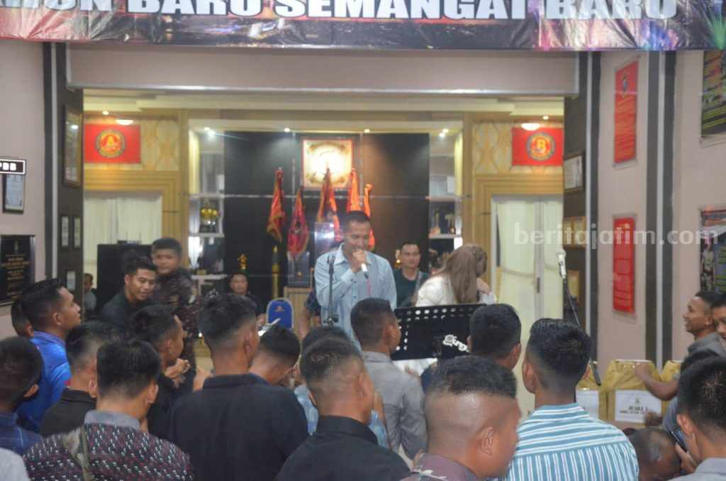 Keseruan Tahun Baru di Mako Yonif 1 Marinir Sidoarjo