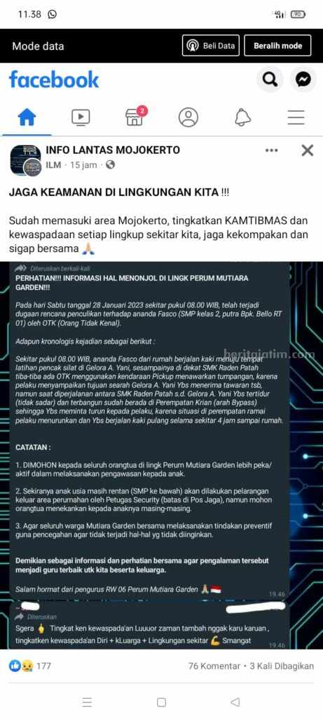 Sebar Hoaks Penculikan Anak adalah Tindakan Tidak Bermoral