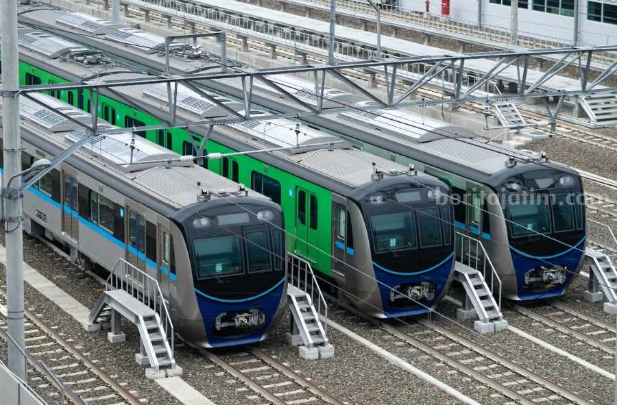Ilustrasi MRT atau kereta cepat yang akan dibangun di Jatim. (Pexels)