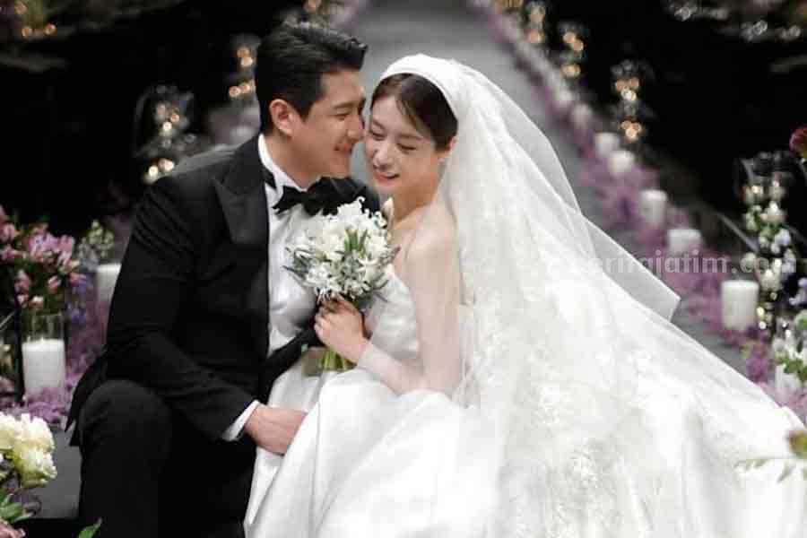 Potret pernikahan Jiyeon T-ara & Hwang Jae Gyun (sumber: jiyeon_2)