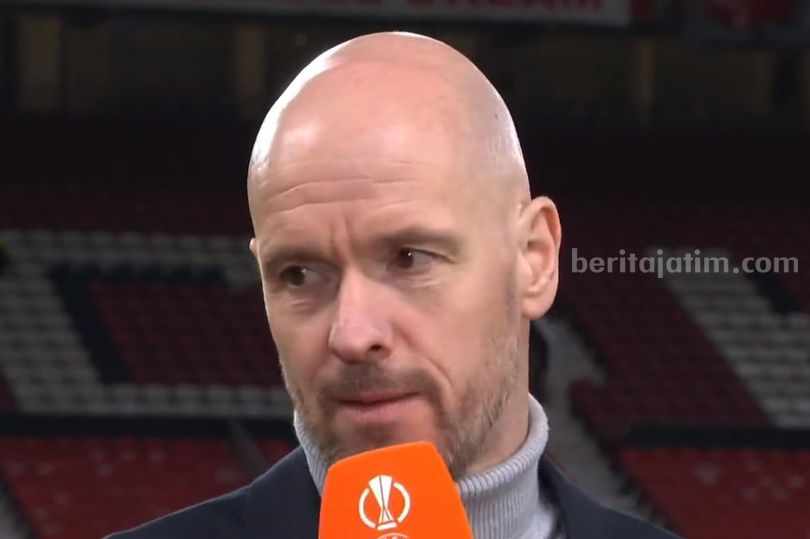 Pasca Gulung Barca, Erik ten Hag: Kita Bisa Kalahkan Siapa pun! Erik ten Hag after the Barcelona win (Image: BT Sport)