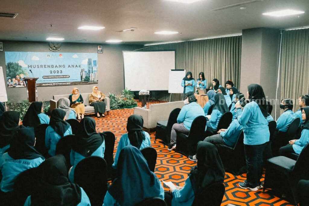 Musyawarah Perencanaan Pembangunanan (Musrenbang) Anak 2023 di Gresik.