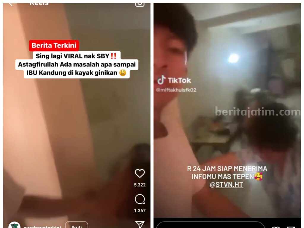 Potongan Video viral di Instagram.