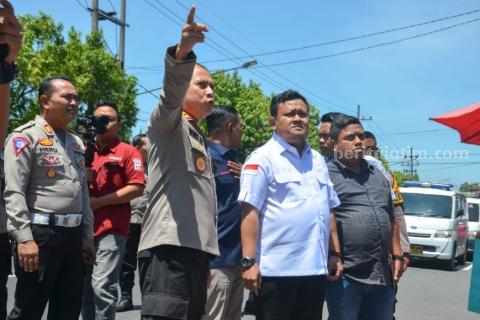 Anggota Komisi III DPR RI, Fraksi Gerindra Bimantoro Wiyono, saat berkunjung dan memberikan apresiasi kepada Polresta Mojokerto.