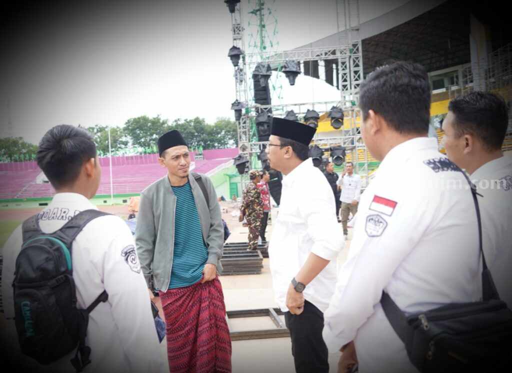 Gus Muhdlor Cek Persiapan Acara 1 Abad NU di Gelora Delta Sidoarjo