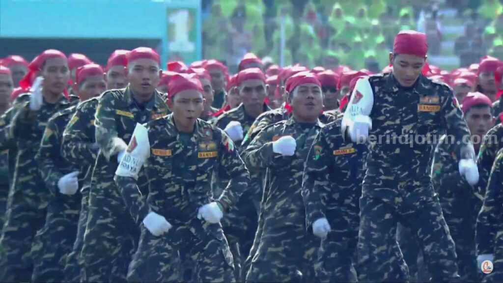 Sejarah Banser, Sayap NU yang Amankan Harlah 1 Abad NU Pasukan Banser amankan Harlah 1 Abad NU Hari Ini, 7 Februari 2023 (Tangkapan layar)