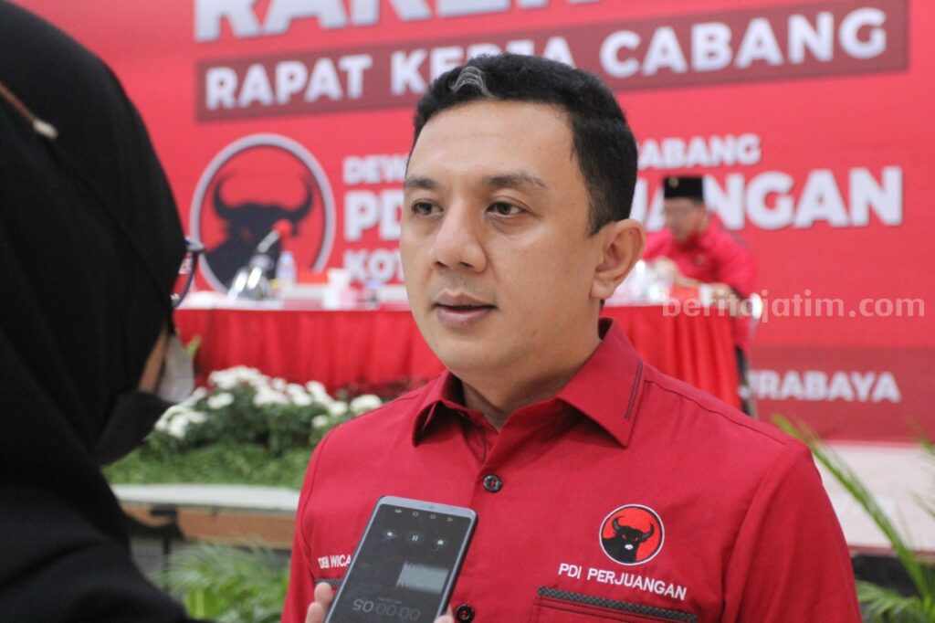 Kepala Badan Pemenangan Pemilu PDI Perjuangan Jatim, Deni Wicaksono