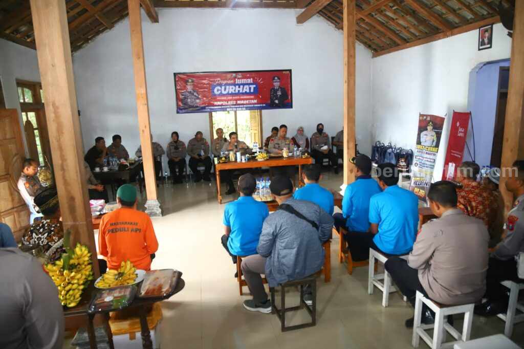 Masyarakat Magetan Curhat Soal Isu Penculikan Anak pada Kapolres