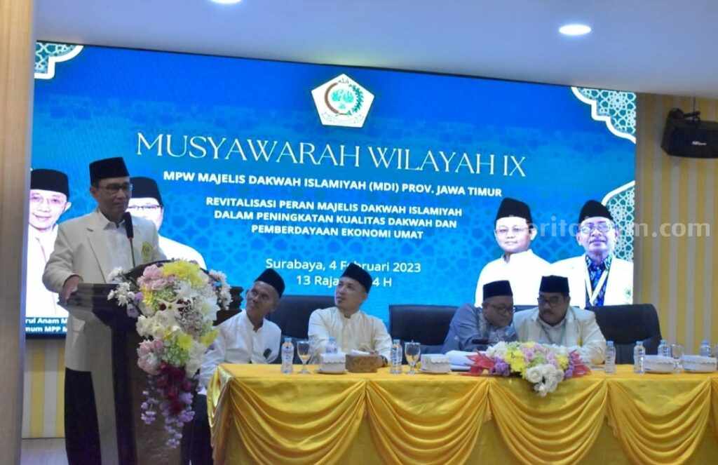 Calon Tunggal, Abdul Halim Ditetapkan Ketua MDI Jatim Majelis Dakwah Islamiyah