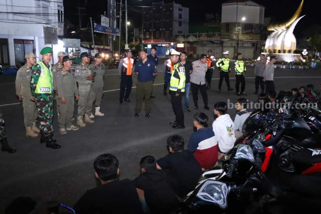 Polres Ngawi Tindak 23 Motor Tanpa Kelengkapan dan Berknalpot Brong Apel persiapan Polres Ngawi dan jajaran sebelum giat KRYD