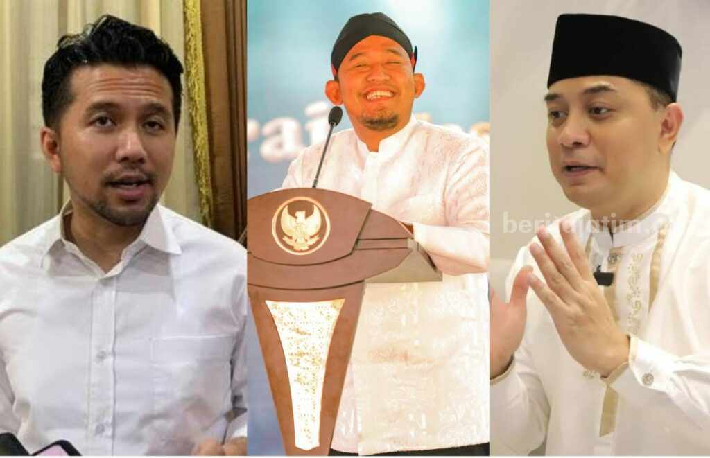 Ini Tiga Tokoh Muda Paling Dipilih di Pilgub Jatim 2024 Emil Dardak, Achmad Fauzi dan Eri Cahyadi