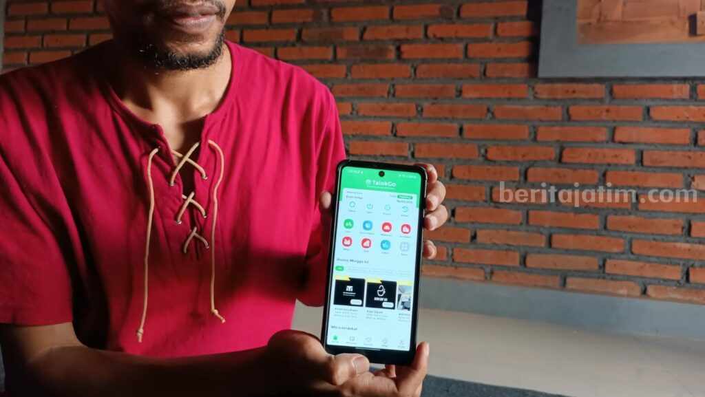 Talok-Go, Aplikasi Belanja Buatan Pemuda Desa di Kabupaten Malang Aplikasi Talok Go, buatan Evan Elgar, pemuda Desa Talok, Kecamatan Turen, Kabupaten Malang, Selasa (28/2/2023).