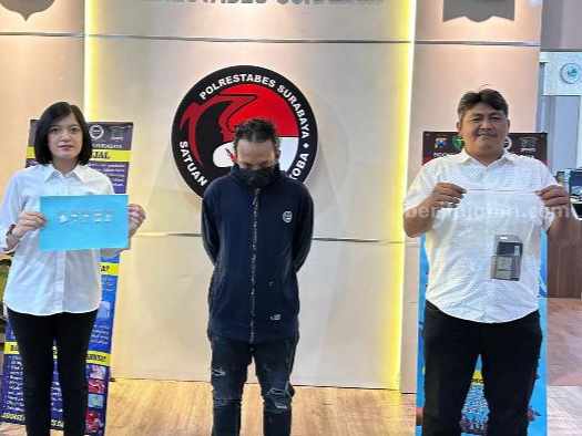 Tersangka pengedar narkotika jenis sabu ditangkap Polrestabes Surabaya