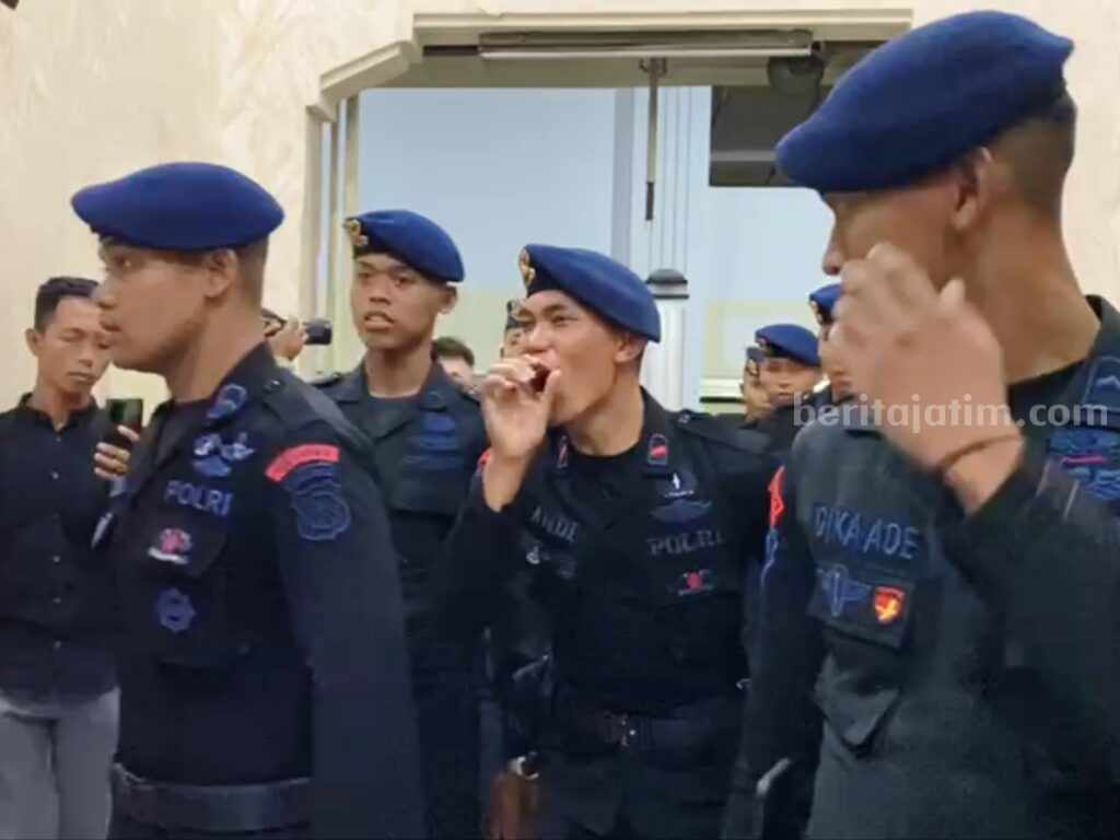 Polrestabes: Teriakan Anggota Brimob di PN Surabaya Spontan, Bukan Intimidasi Anggota Brimob yang berteriak di Pengadilan Negeri Surabaya