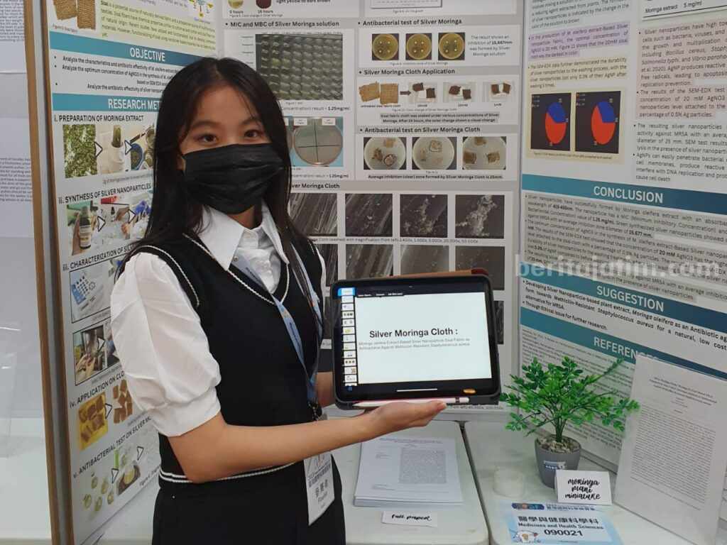 Siswa SMA Negeri 5 Surabaya Juara TISF 2023, Ini Kata Khofifah Nathania saat mengikuti kompetisi Taiwan International Science Fair (TISF) 2023