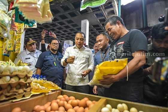 Wali Kota Surabaya Sidak Pasar, Begini Hasilnya surabaya