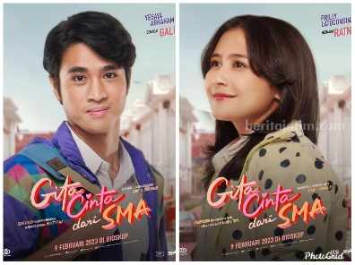 Poster Gita Cinta Dari SMA, film drama romansa yang tayang di Jember hari ini. (Sumber foto: Instagram @gitacintadarismafilm)
