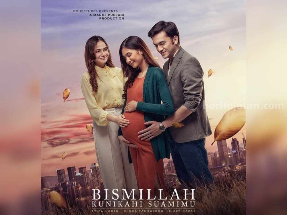 Jadwal Film Bioskop Lumajang Hari Ini, 28 Februari 2023 Poster Film 'Bismillah, Kunikahi Suamimu' yang tayang di bioskop Lumajang hari ini. (Sumber foto: Instagram bismillahkunikahisuamimu)