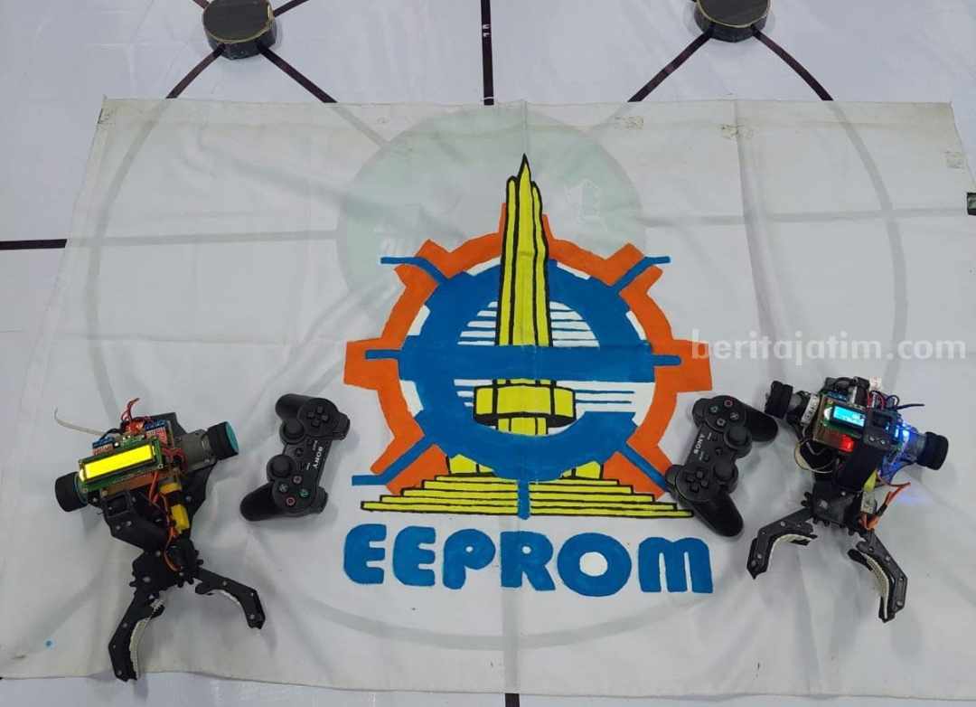 Robot yang dibuat mahasiswa Polinema (Foto: Istimewa)