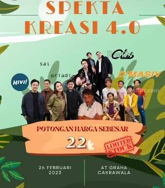 Jadwal Konser dan Harga Tiket Spekta Kreasi 4.0 Malang Poster konser