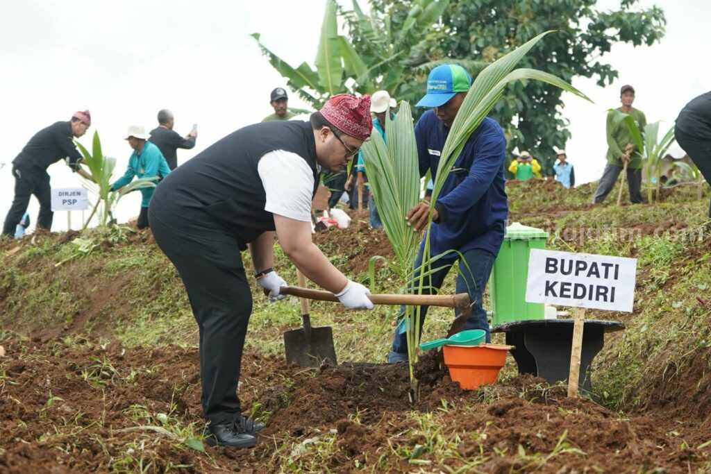 Didampingi Mas Dhito, Mentan Tanam Kelapa Genjah di Kediri Didampingi Mas Dhito, Mentan Tanam Kelapa Genjah di Kediri
